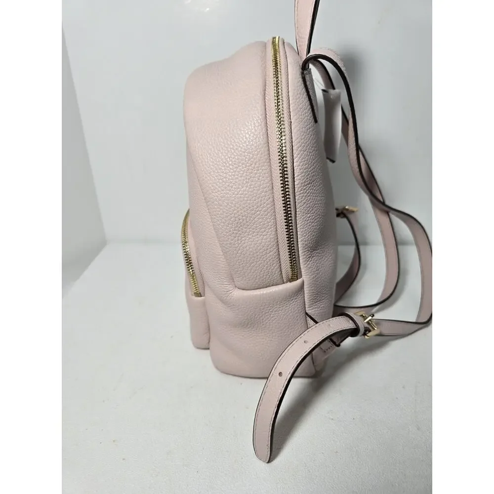 MICHAEL KORS Women’s Erin Medium Pebbled Leather Backpack Fawn MSRP $358